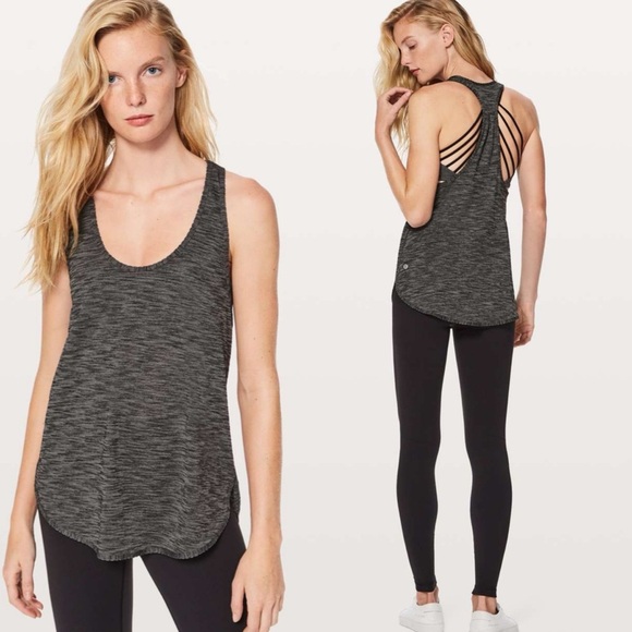 Lululemon 105 F Singlet Heathered Black - Picture 1 of 5